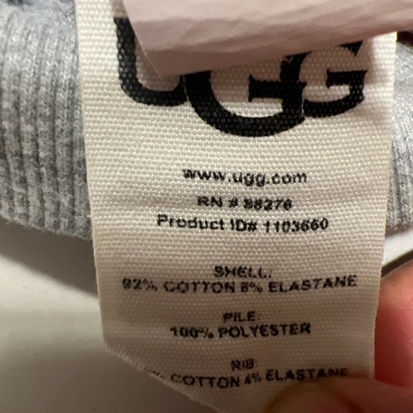 UGG Heather-Grey Clara Zip-Front Port Hoodie Size S S1 - Picture 13 of 13